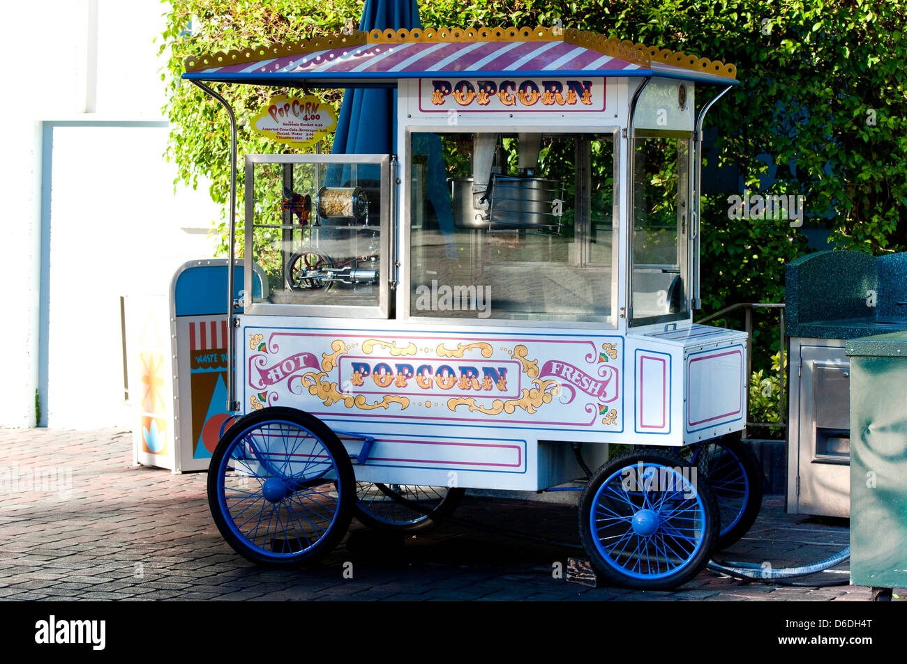 Vente de machine à popcorn Banque D'Images