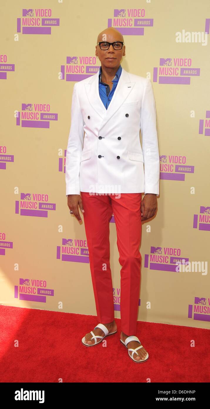 Acteur Ru Paul arrivent à les MTV Video Music Awards au Staples Center de Los Angeles, USA, le 06 septembre 2012. Photo : Hubert Boesl Banque D'Images
