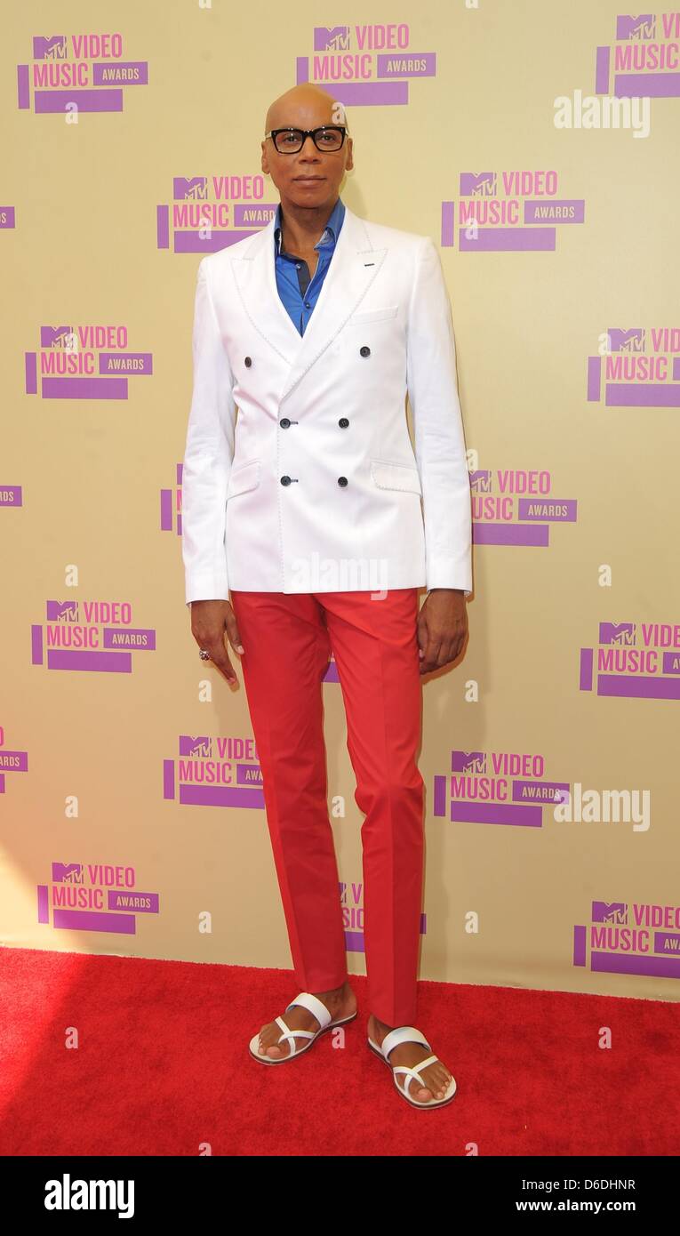 Acteur Ru Paul arrivent à les MTV Video Music Awards au Staples Center de Los Angeles, USA, le 06 septembre 2012. Photo : Hubert Boesl Banque D'Images