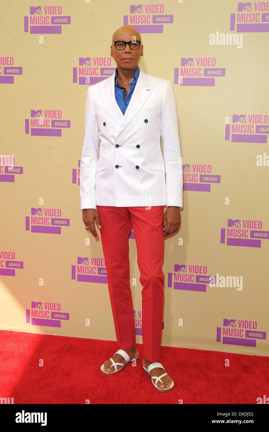 Acteur Ru Paul arrivent à les MTV Video Music Awards au Staples Center de Los Angeles, USA, le 06 septembre 2012. Photo : Hubert Boesl Banque D'Images