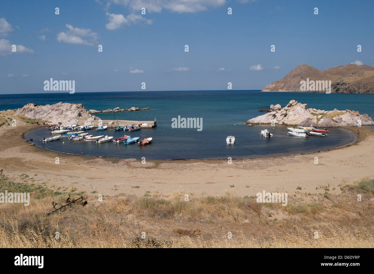 La baie d''Agios Ioannis, Lemnos, Grèce Banque D'Images