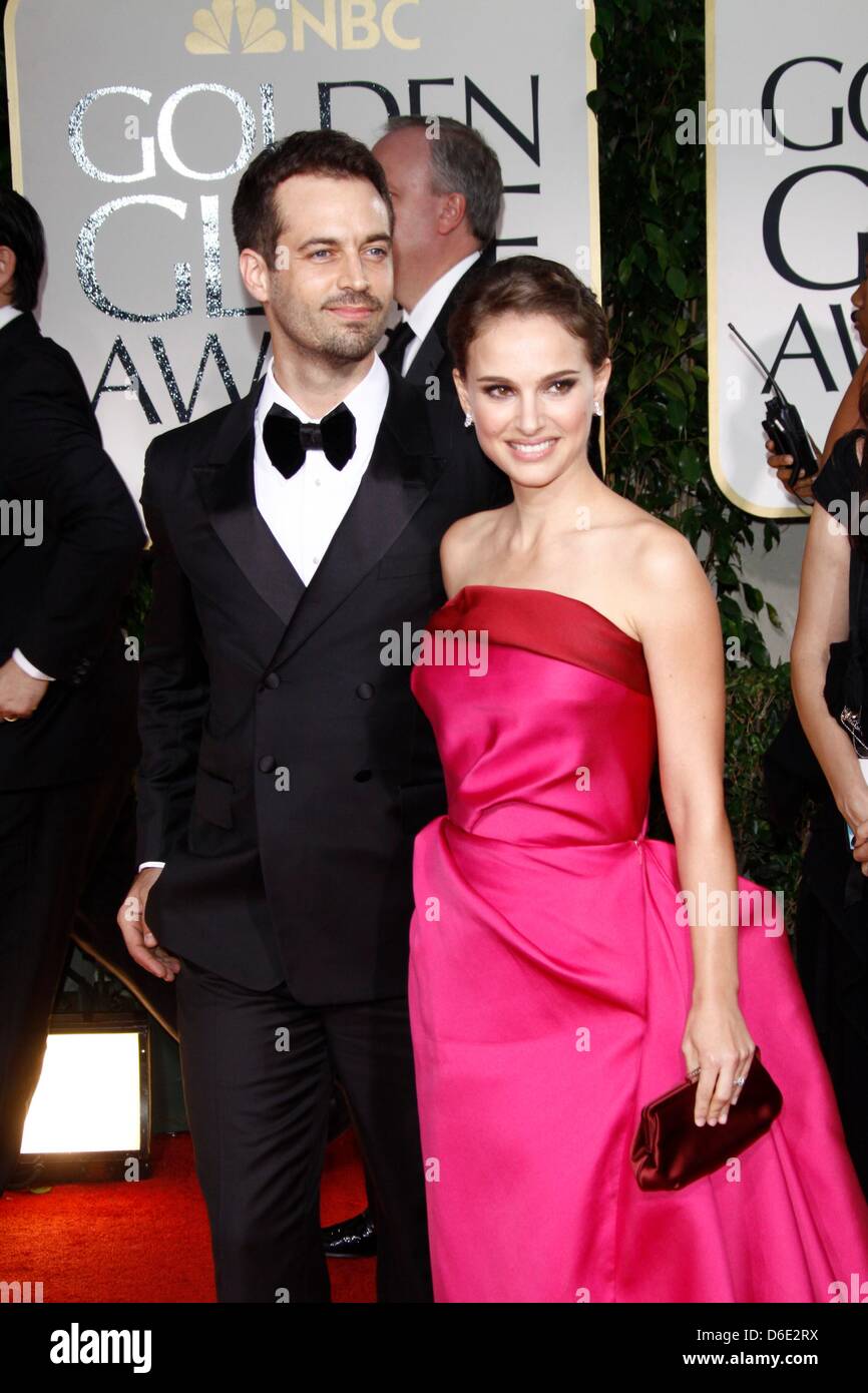 L'actrice Natalie Portman et Benjamin Millepied arrivent à la 69e