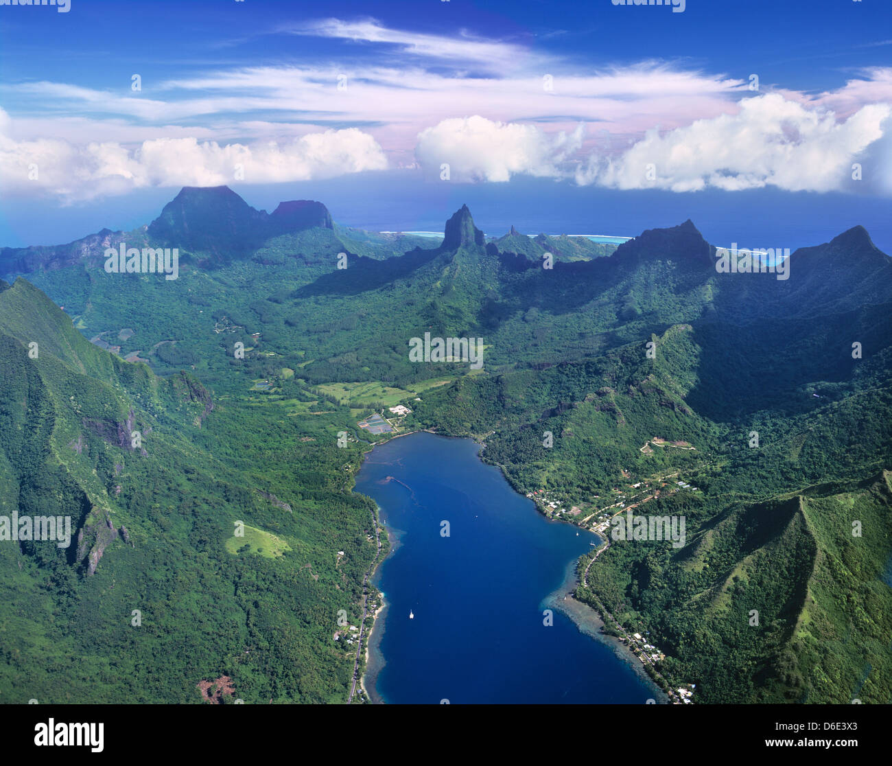 Polynésie Française, îles de la société, Moorea, îles du Vent, vue