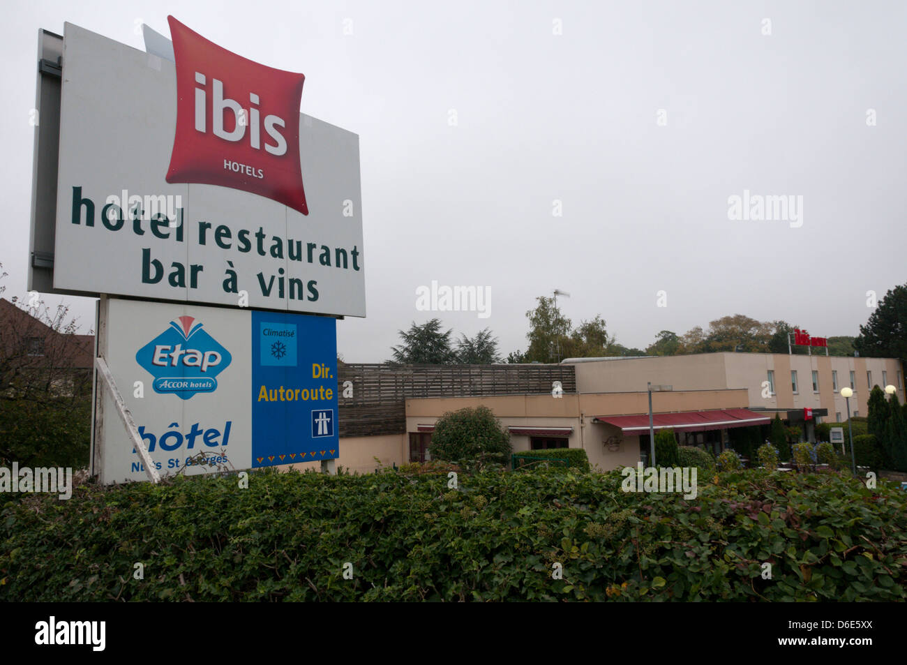 Hôtel Ibis de Nuit-St-Georges, France. Banque D'Images