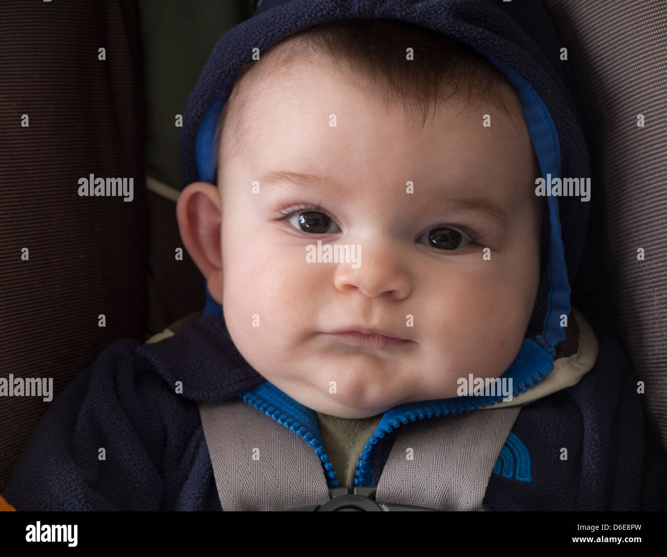 Close up of baby boy face Banque D'Images