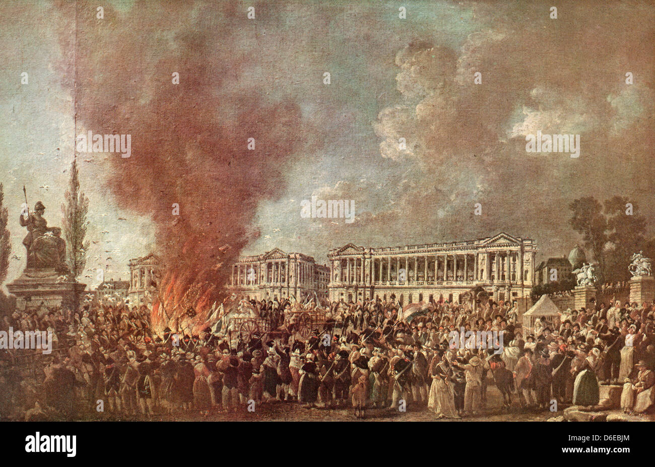 Le Festival de la régénération ou l'unité et l'indivisibilité, 10 août, 1793. Banque D'Images Le Festival de la régénération ou l'unité et l'indivisibilité, 10 août, 1793. Banque D'Images