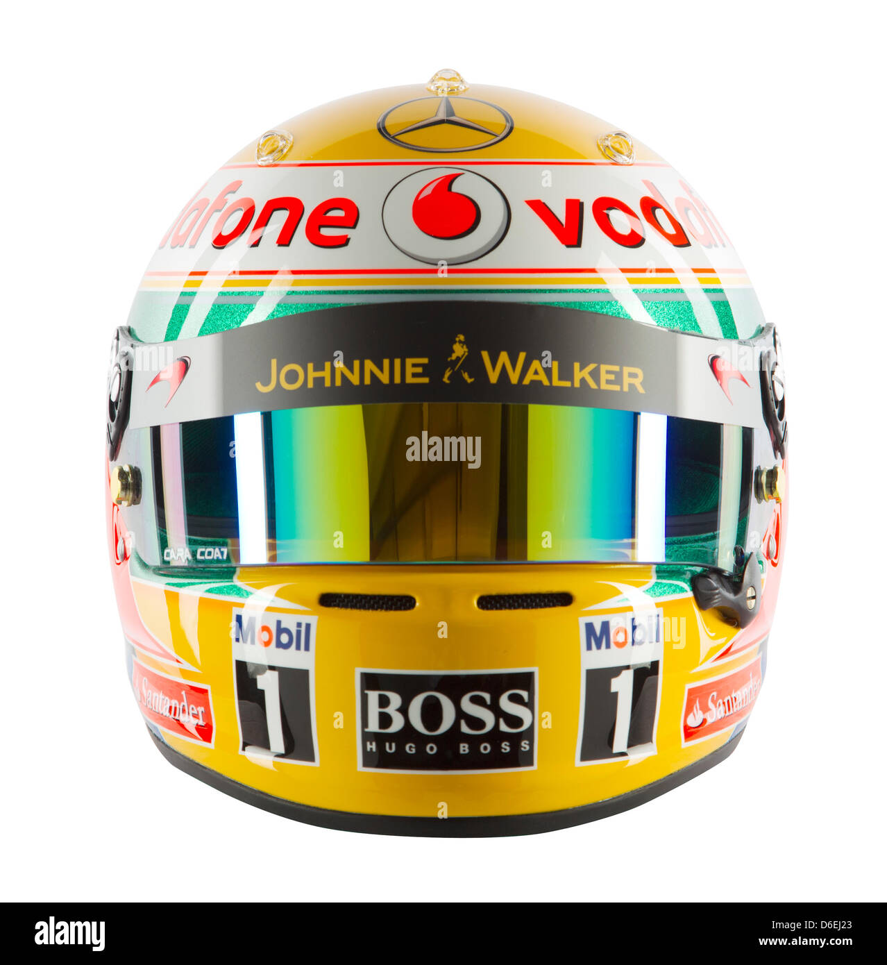 Masque Lavable Réutilisable McLaren Mercedes F1 - Hommage à Lewis Hamilton, Couleur Noire - Neuf Sous Blister