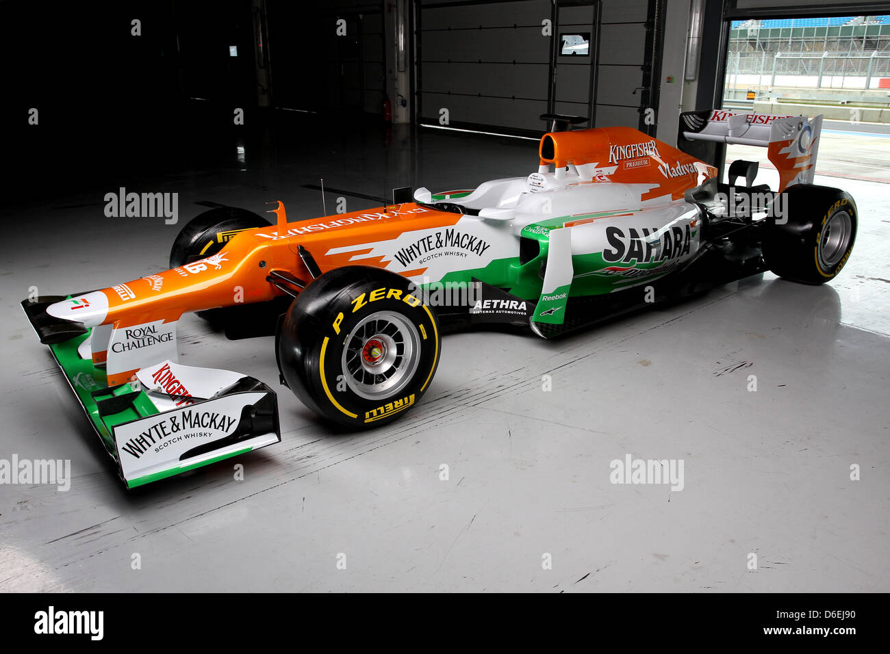 VJM05. Sahara Force India Formula One Team - VJM05 Lancement - Silverstone, UK, 03.02.2012 - Sahara Force India Formula One Team Copyright libre de droit Banque D'Images