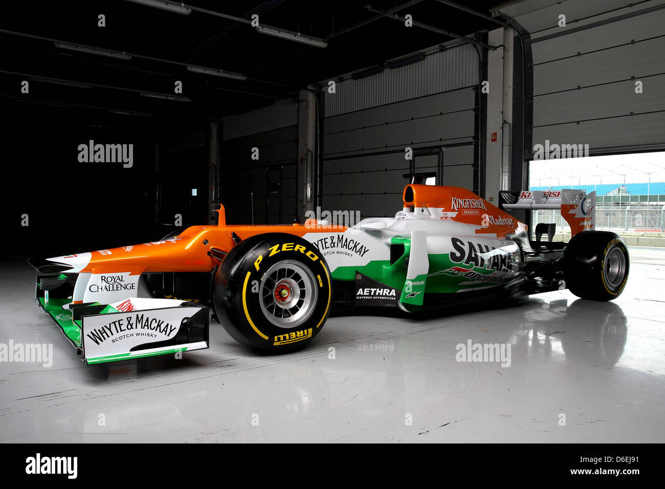 VJM05. Sahara Force India Formula One Team - VJM05 Lancement - Silverstone, UK, 03.02.2012 - Sahara Force India Formula One Team Copyright libre de droit Banque D'Images