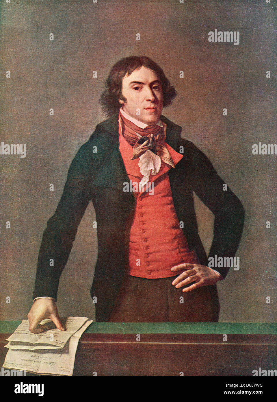 Bertrand Barère de Vieuzac, 1755 - 1841. Homme politique français, célèbre journaliste et membre de la Convention nationale. Banque D'Images