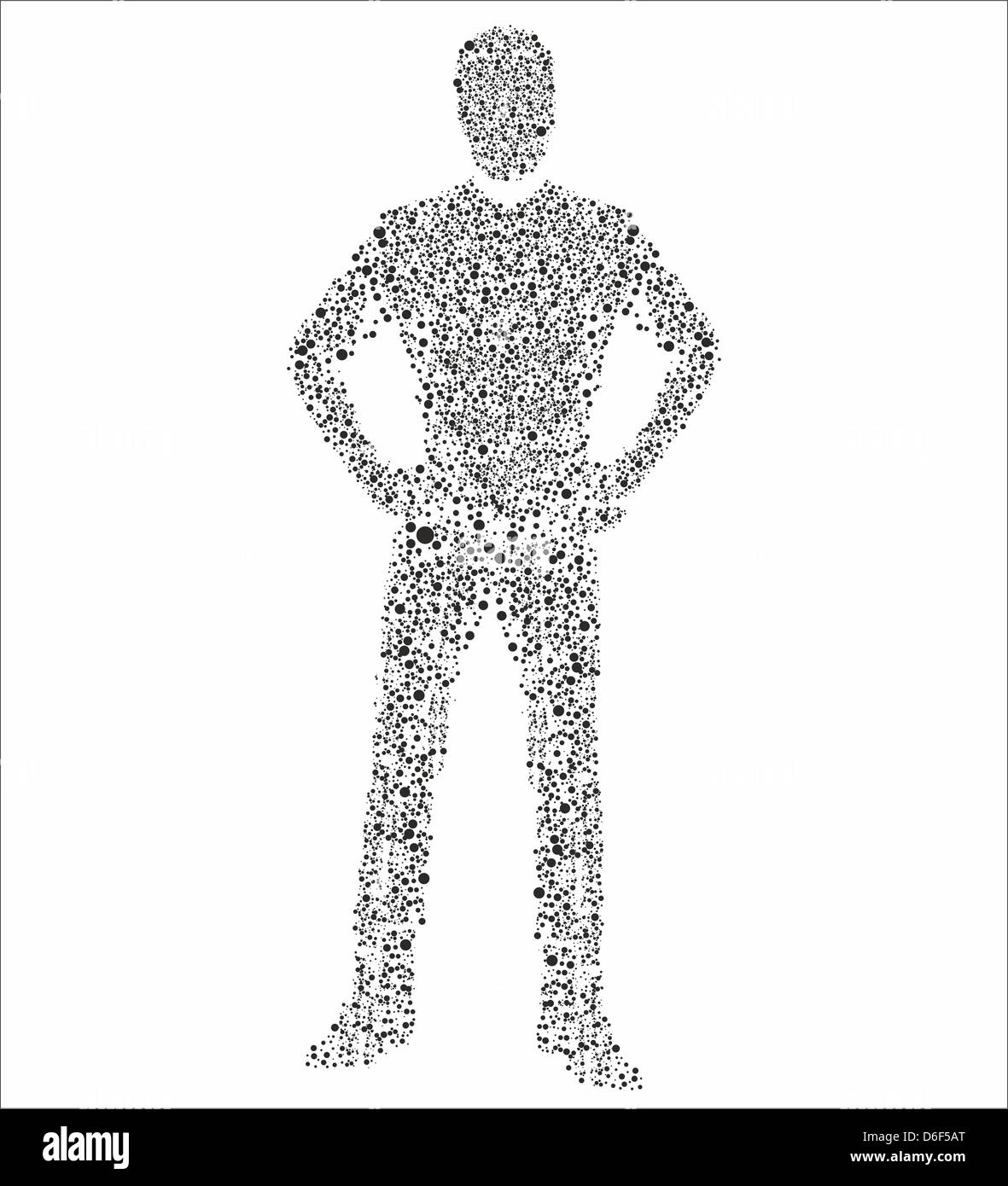 L'image du corps humain dans les molécules Banque D'Images