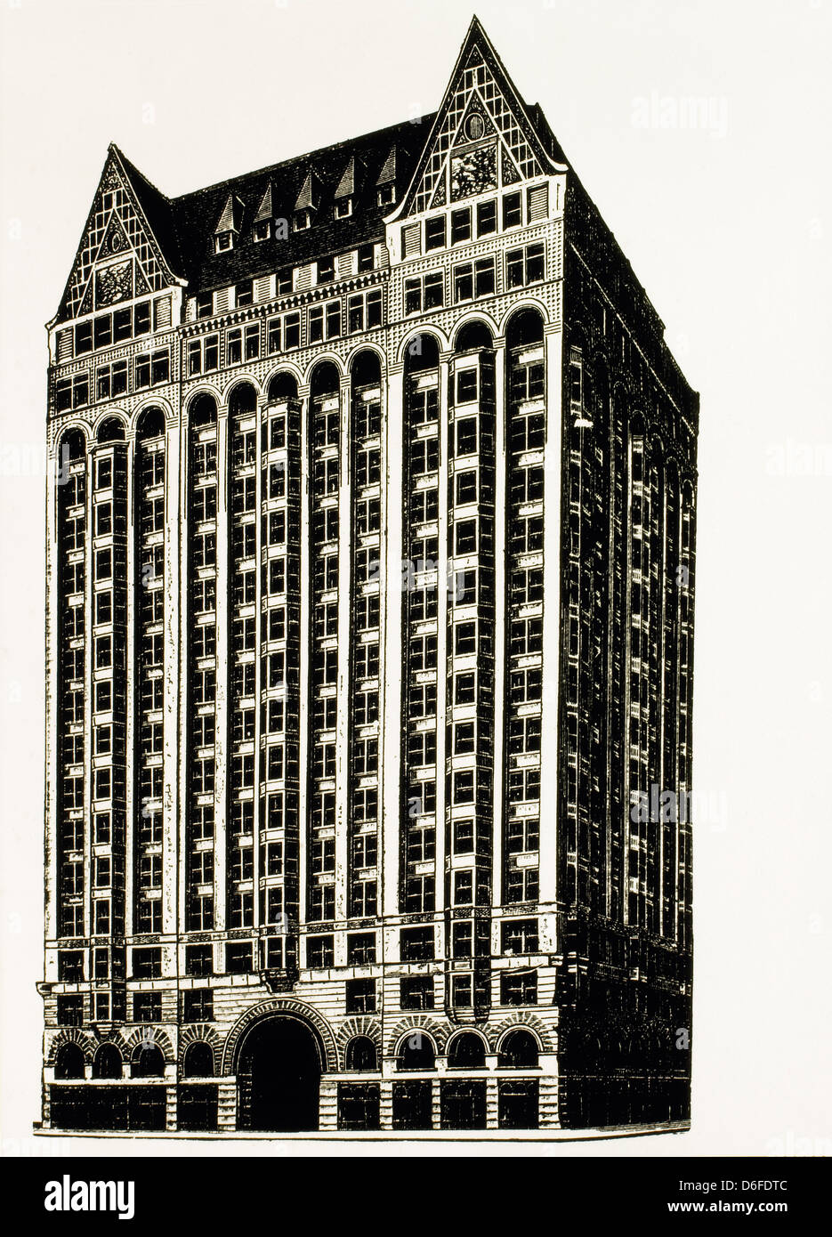 Temple maçonnique, Chicago, Illinois, États-Unis Banque D'Images