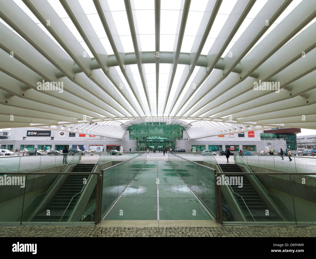 Lisbonne, Portugal, la zone d'entrée du Centro Comercial Vasco da Gama Banque D'Images