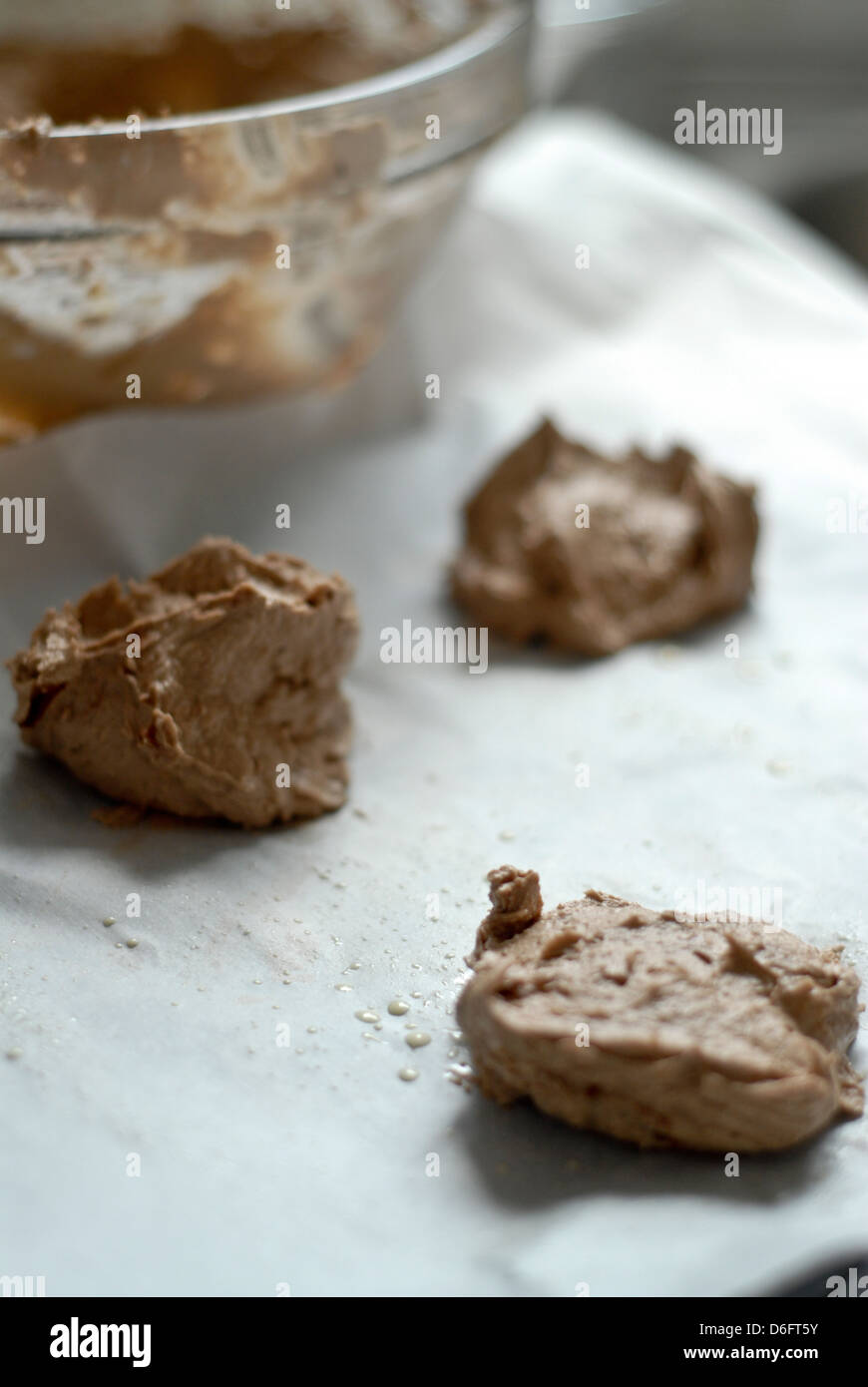 La pâte prête à cuire Banque D'Images