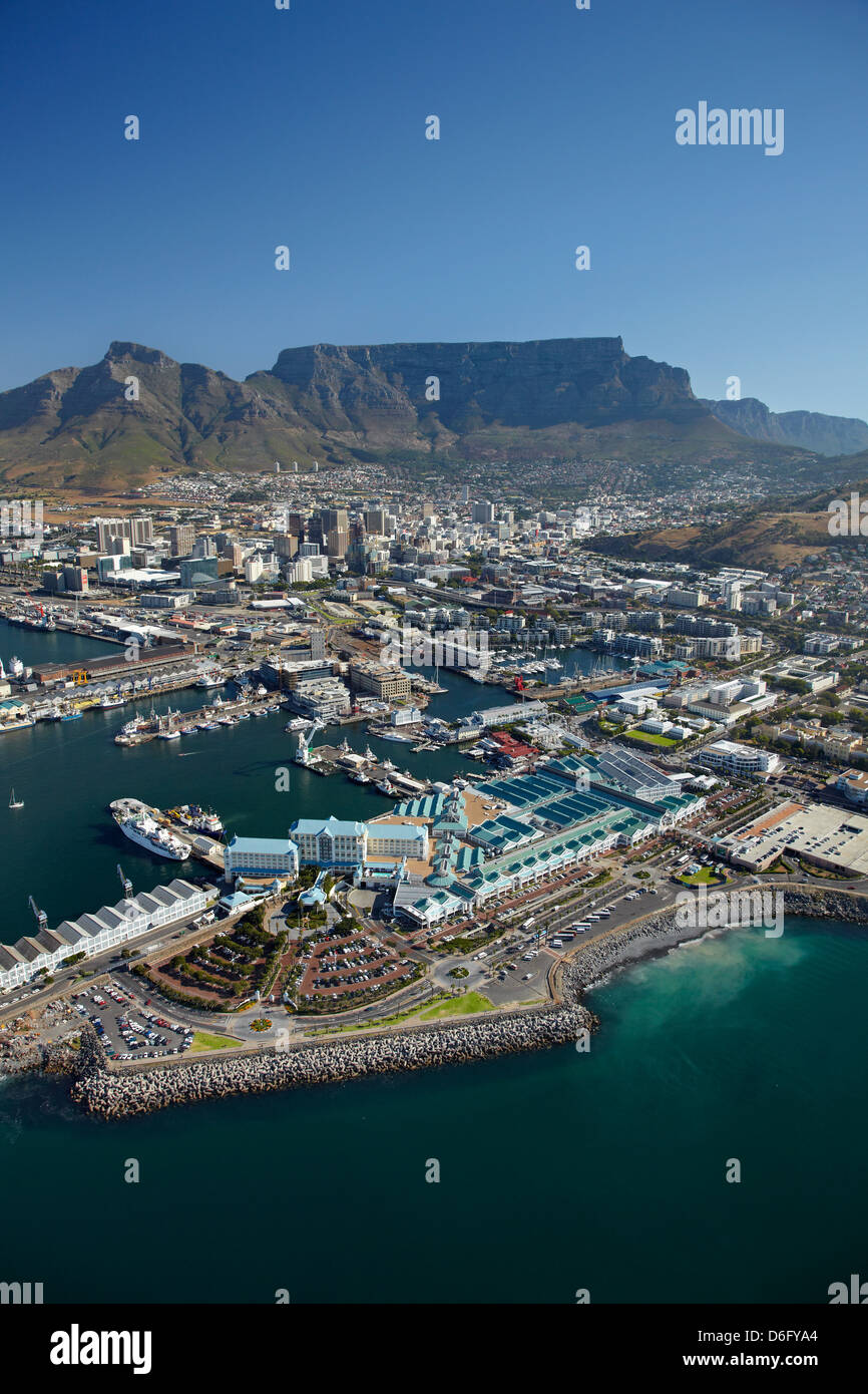 Cape Town, Afrique du Sud - vue aérienne Banque D'Images