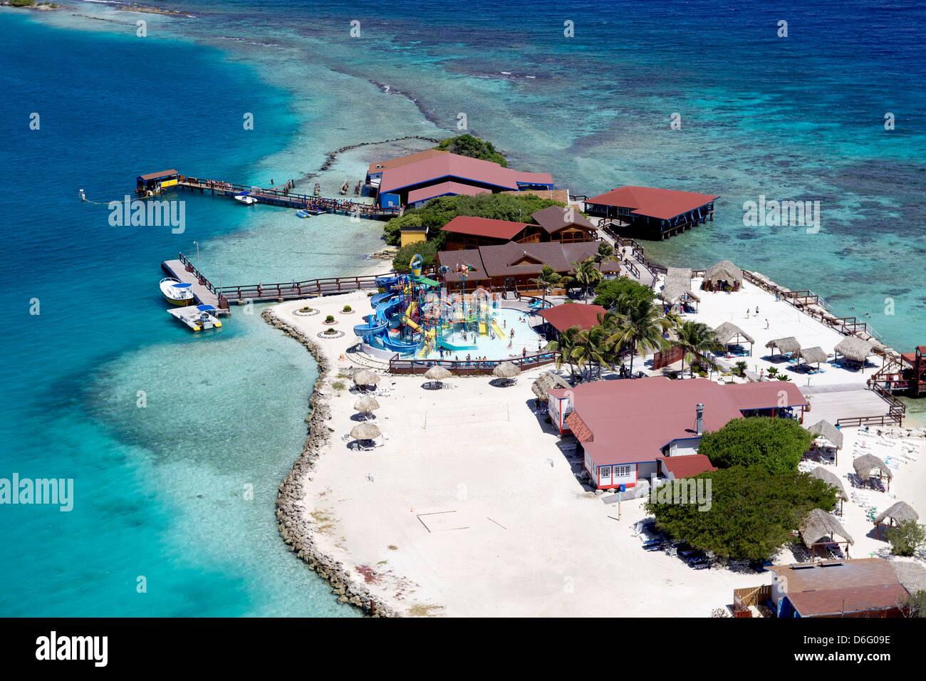 L'amusement au soleil sur Palm Island Banque D'Images