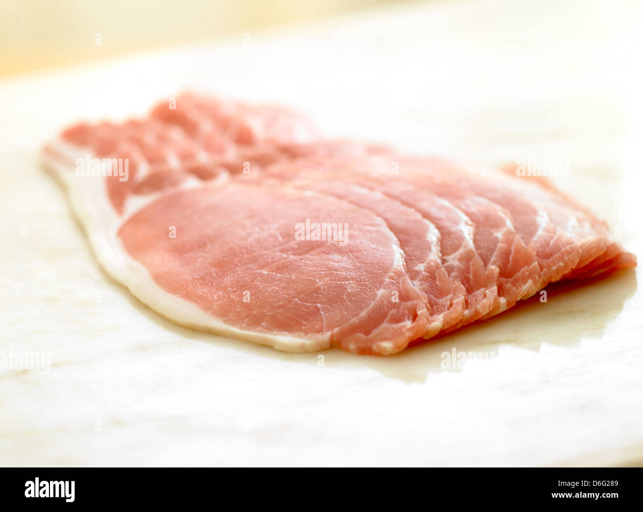 Tranches de bacon séché Photo Stock - Alamy