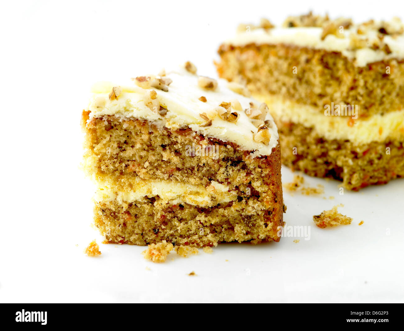 Gâteau aux carottes Banque D'Images