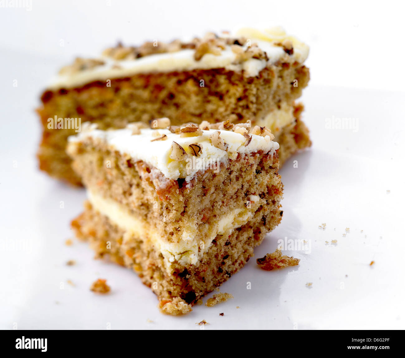 Gâteau aux carottes Banque D'Images