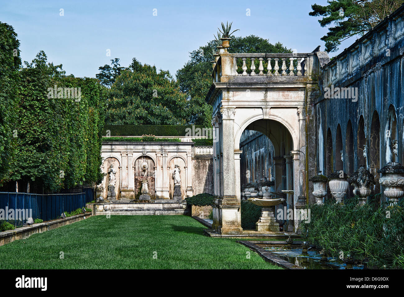 Jardin Fontaine, Longwood Gardens, New Jersey, USA Banque D'Images