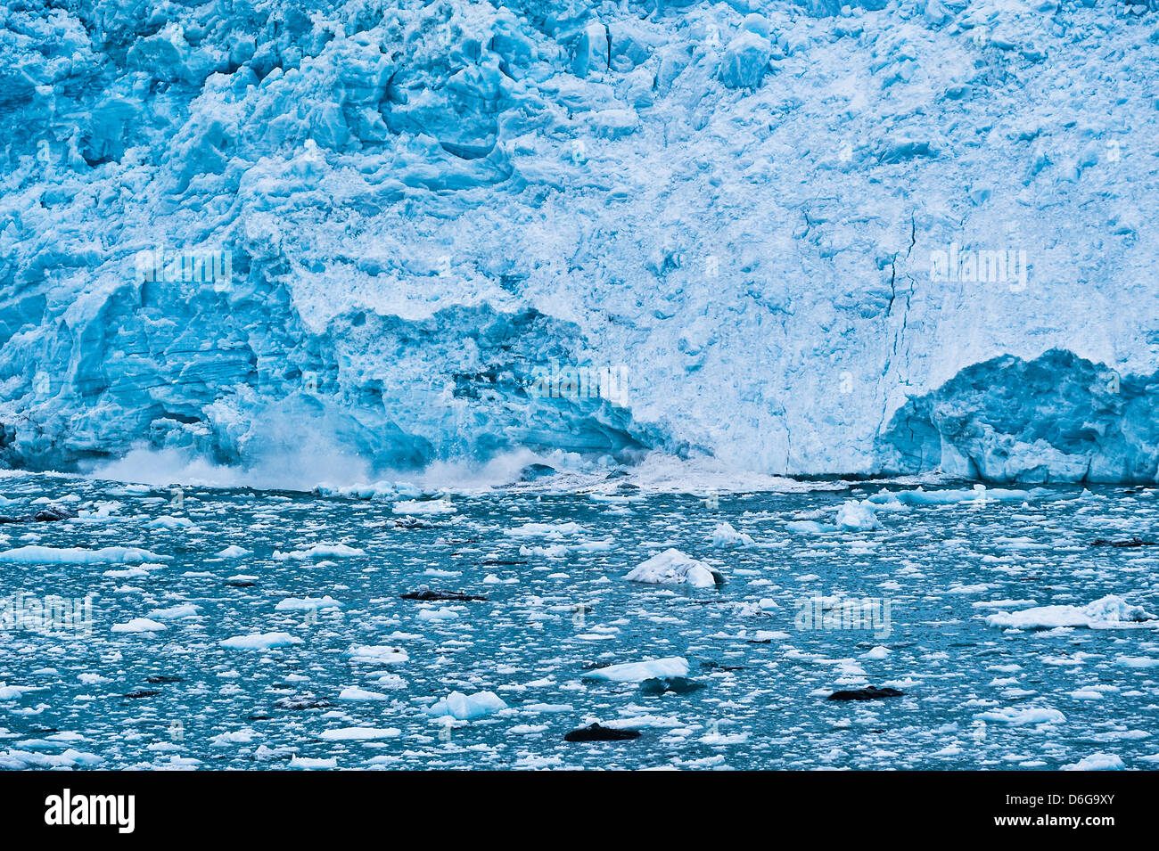 Glacier Hubbard, le Désenchantement Bay, AK, Alaska Banque D'Images