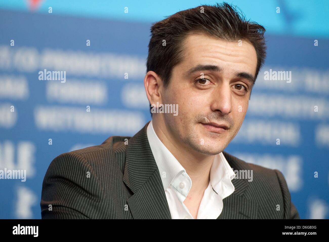 Comédien Joao Moreira Pedrosa assiste à la conférence de presse pour le film 'La croyance, l'amour, la mort" ('Glaube, Liebe, Tod') au cours de la 62e édition du Festival International du Film de Berlin, à Berlin, Allemagne, 13 février 2012. Le film est présenté dans la section Panorama Special à la 62e Berlinale allant du 09 au 19 février. Photo : Sebastian Kahnert dpa Banque D'Images