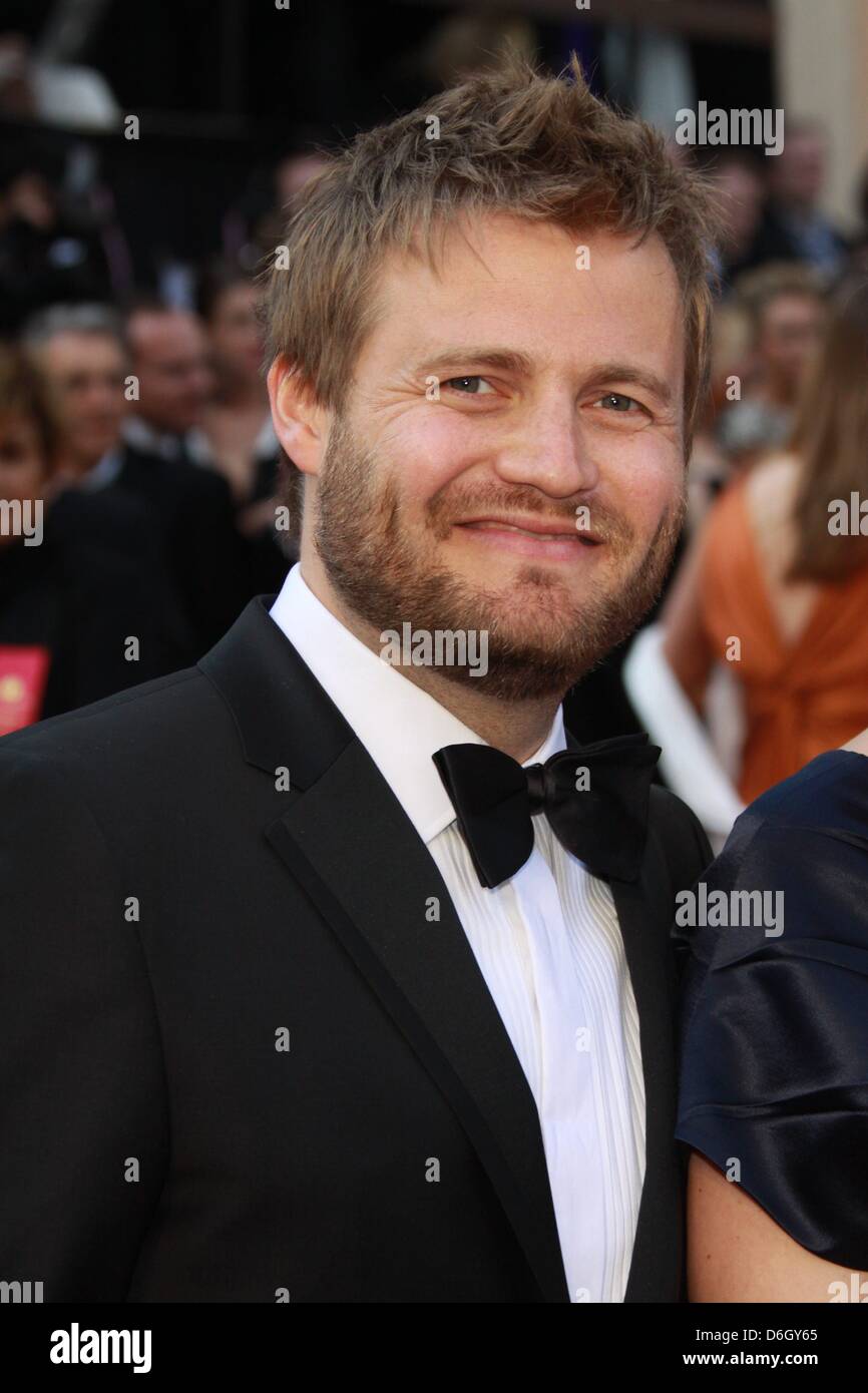 Zaehle allemand Max directeur arrive au 84e congrès annuel de l'Academy Awards aka Oscars chez Kodak Theatre de Los Angeles, USA, le 26 février 2012. Photo : Hubert Boesl Banque D'Images