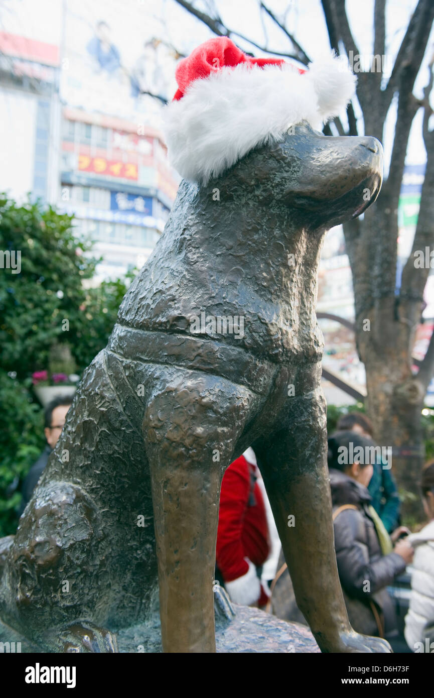 Le point de rencontre avec le chien Hachiko, Shibuya, Tokyo, Japon, Asie Banque D'Images