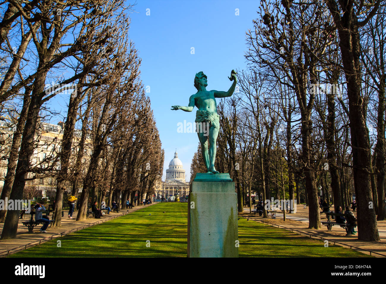 Statue dans le jardin du luxembourg Banque de photographies et d’images