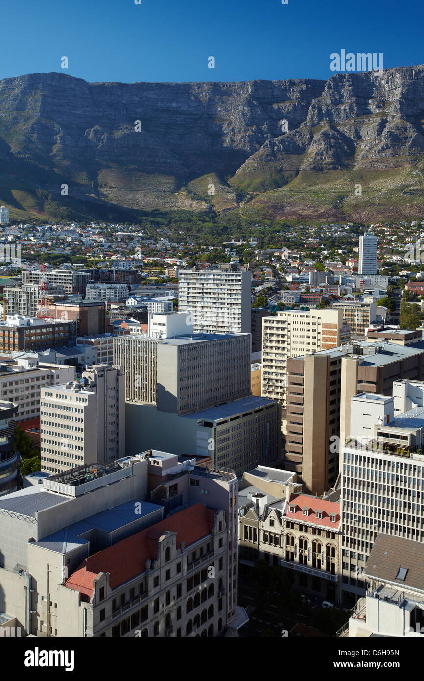 Cape Town CBD et Table Mountain, Cape Town, Afrique du Sud Banque D'Images