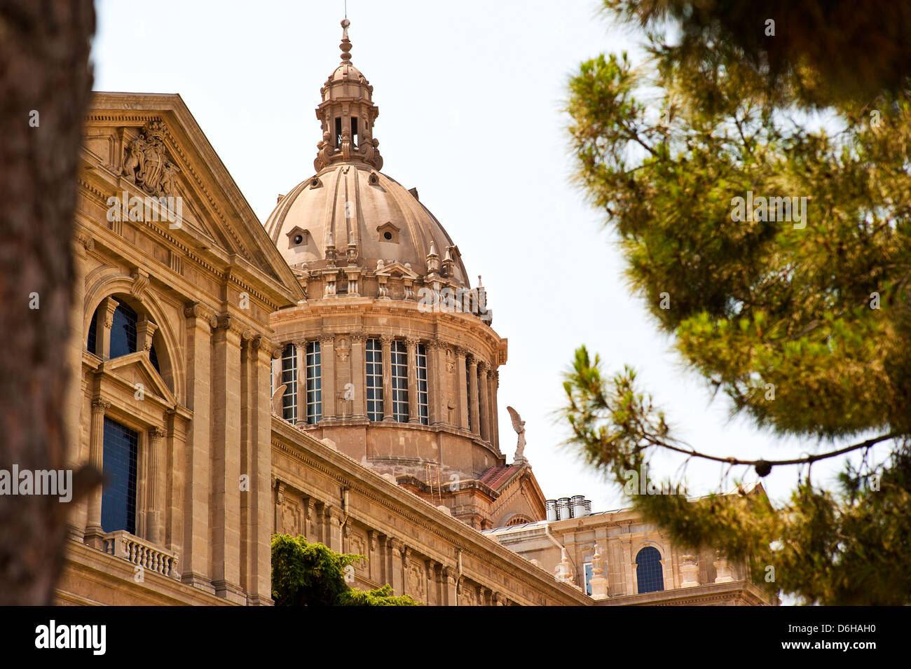 Le Palais de Montjuïc, Barcelone Banque D'Images