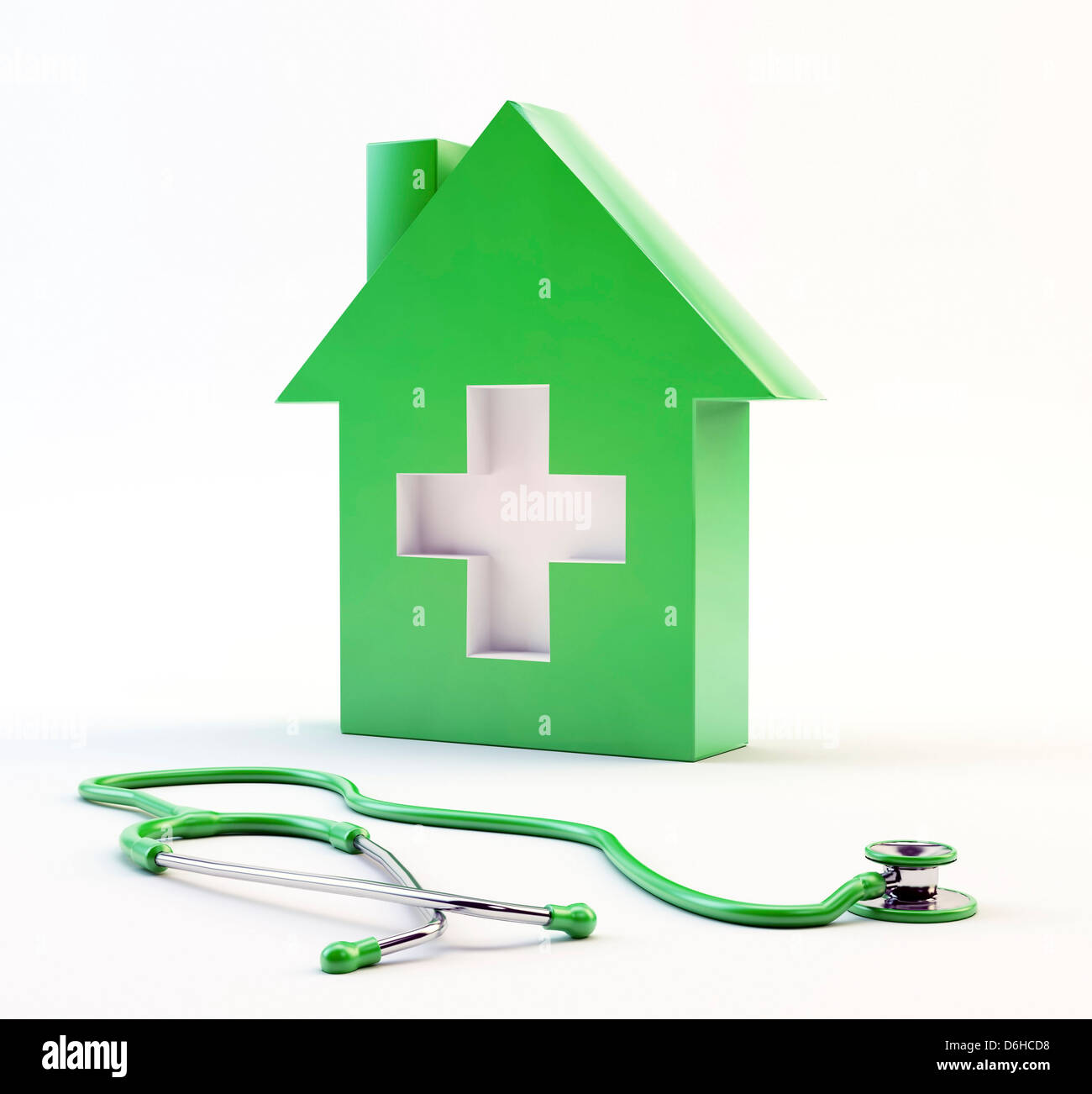 Les soins à domicile, conceptual artwork Banque D'Images