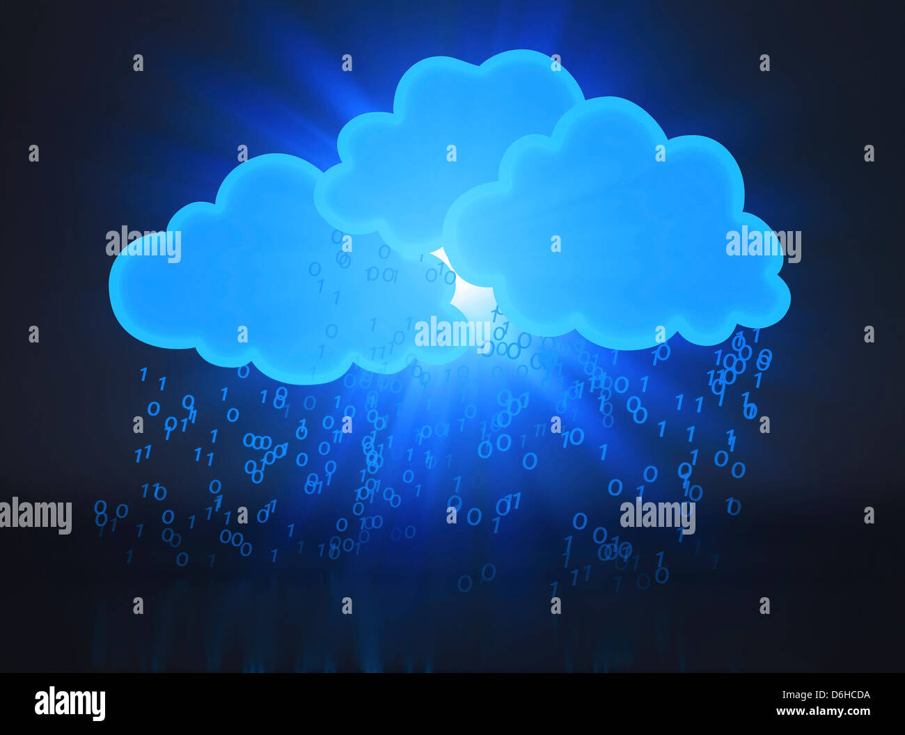 Cloud computing, conceptual artwork Banque D'Images