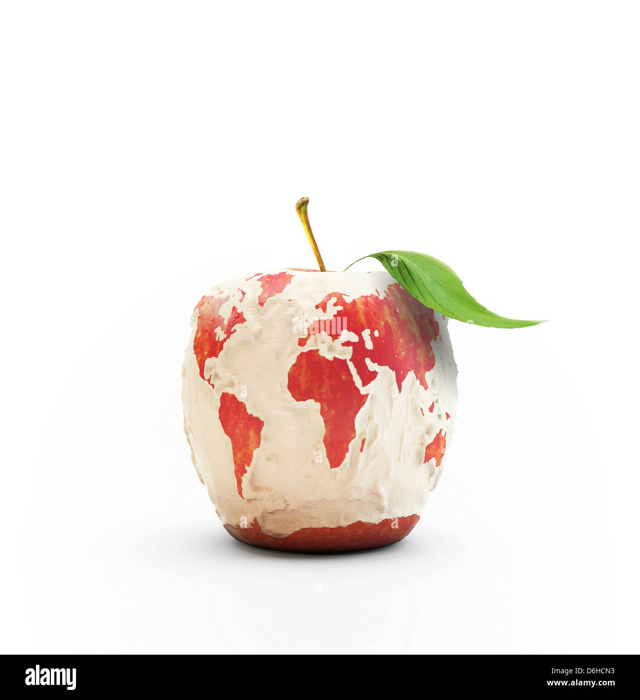 Les kilomètres alimentaires, conceptual artwork Banque D'Images