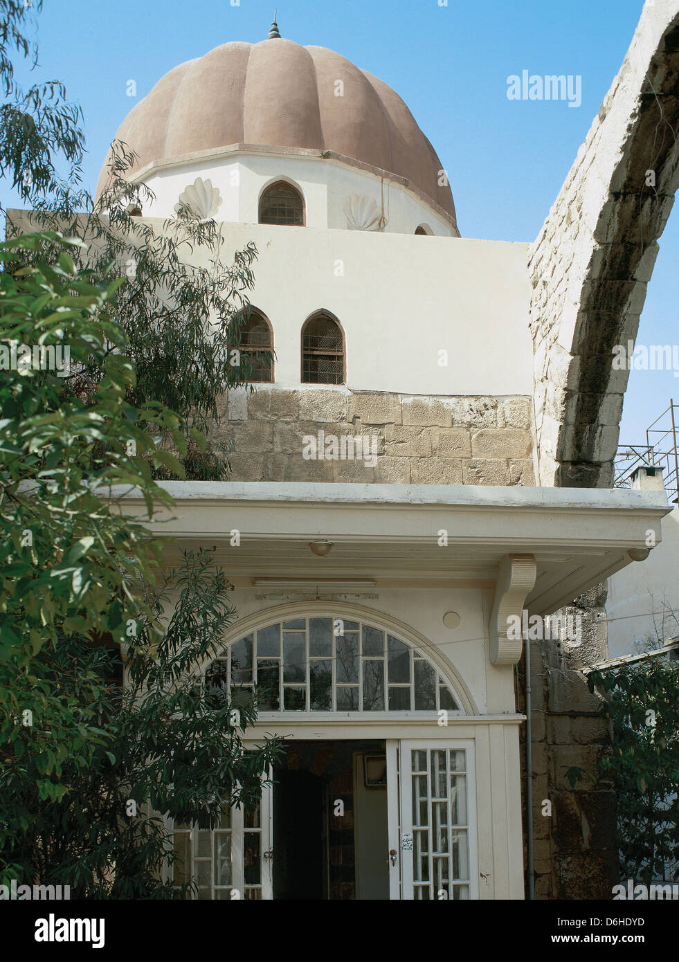 Mausolée du sultan Saladin (1138-1193). Construite en 1196. Entrée privée. Ayyudib, pouf. Damas. La Syrie. Banque D'Images