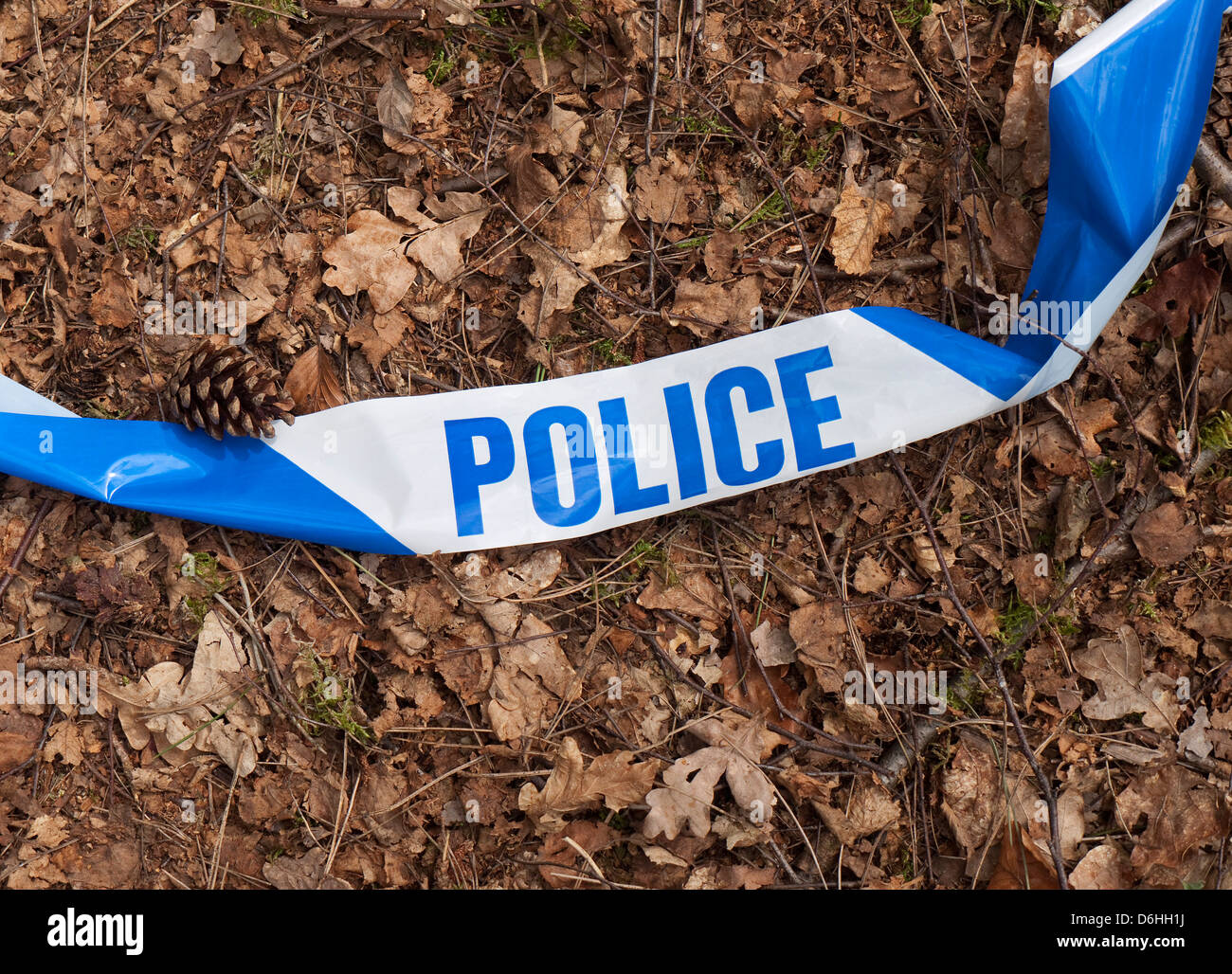 scène de police de la bande de crime dans la campagne rurale, norfolk, angleterre Banque D'Images