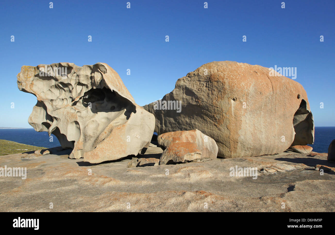 Remarkable Rocks, parc national de Flinders Chase, Kangaroo Island, Australie du Sud Banque D'Images