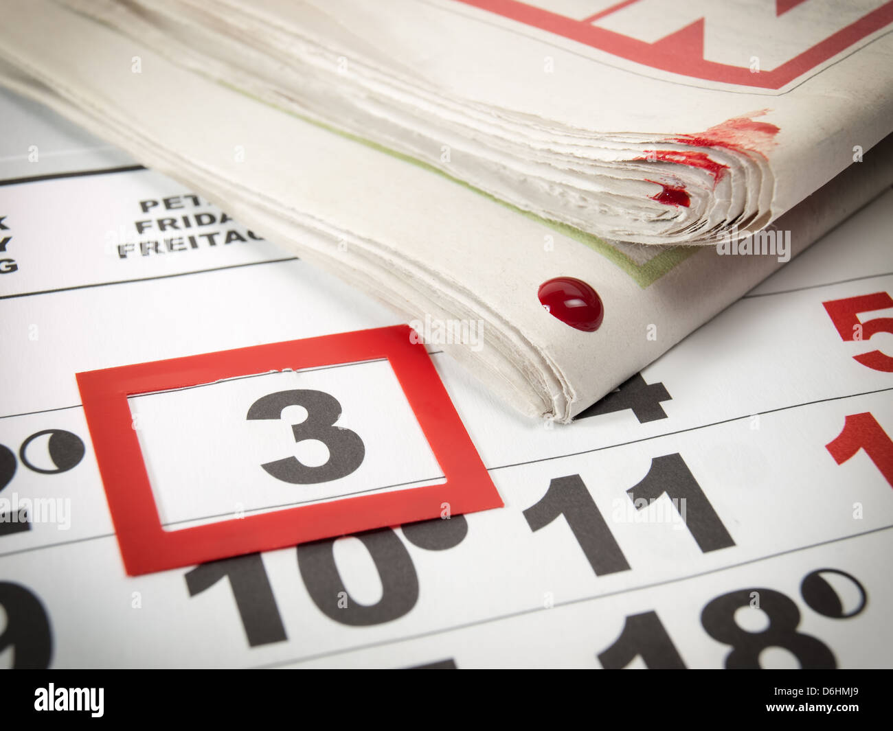 Image conceptuelle au sujet d'une maison de vacances international connu sous le nom de Journée mondiale de la presse. Banque D'Images