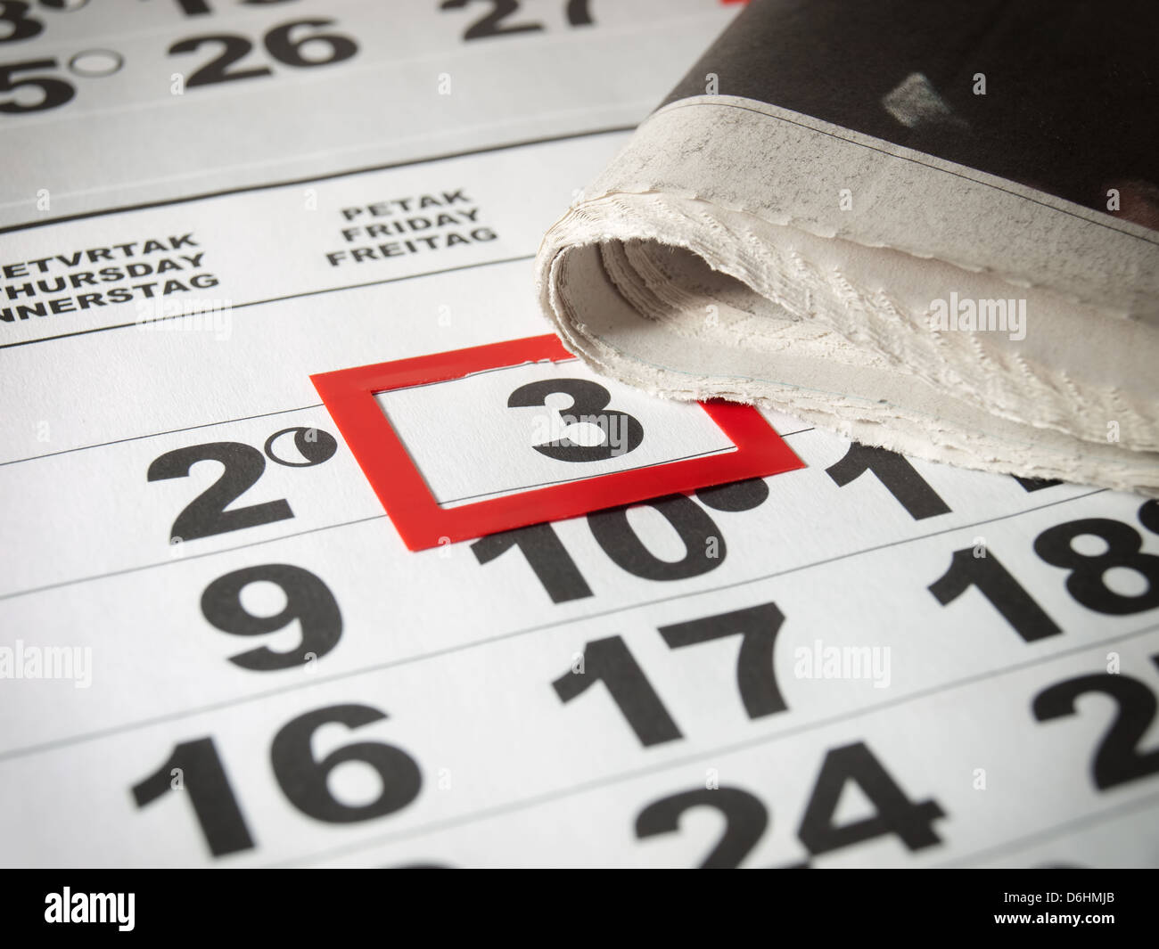 Image conceptuelle au sujet d'une maison de vacances international connu sous le nom de Journée mondiale de la presse. Banque D'Images