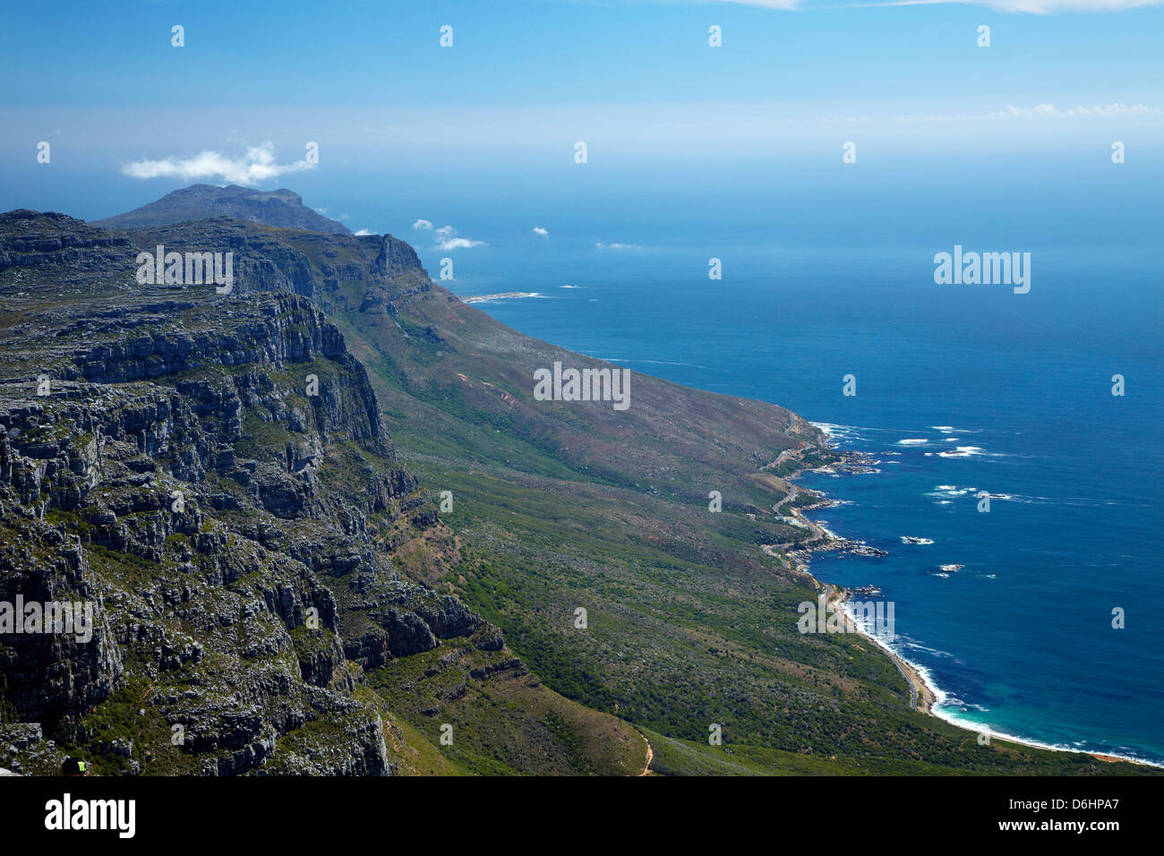 Les Douze Apôtres et Côte Atlantique, vu de la Montagne de la Table, Cape Town, Afrique du Sud Banque D'Images