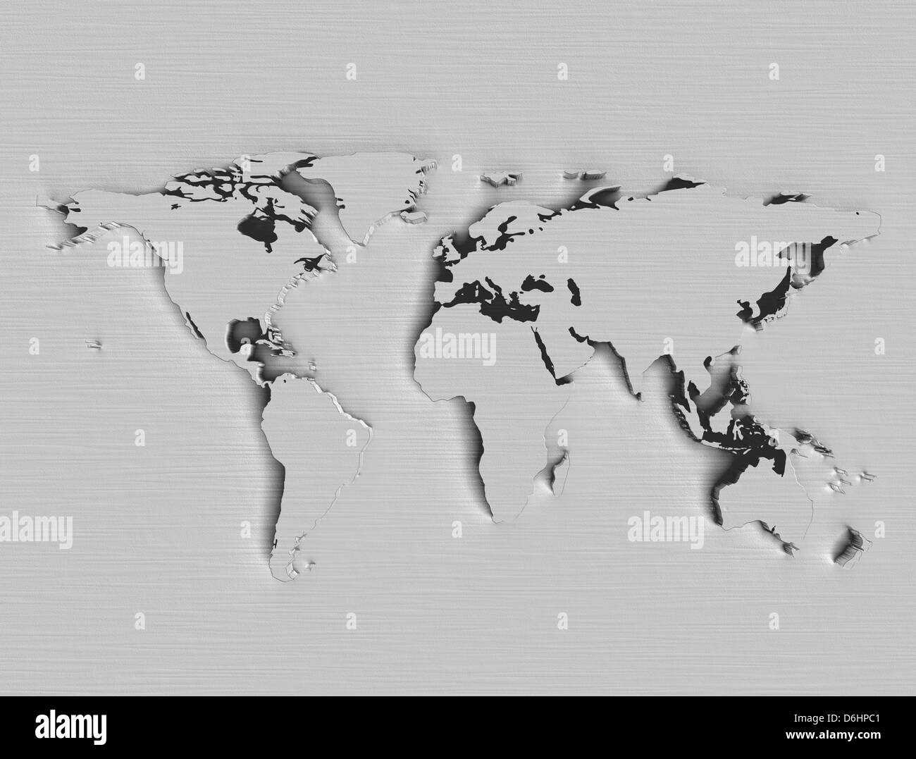 Carte du monde Banque D'Images