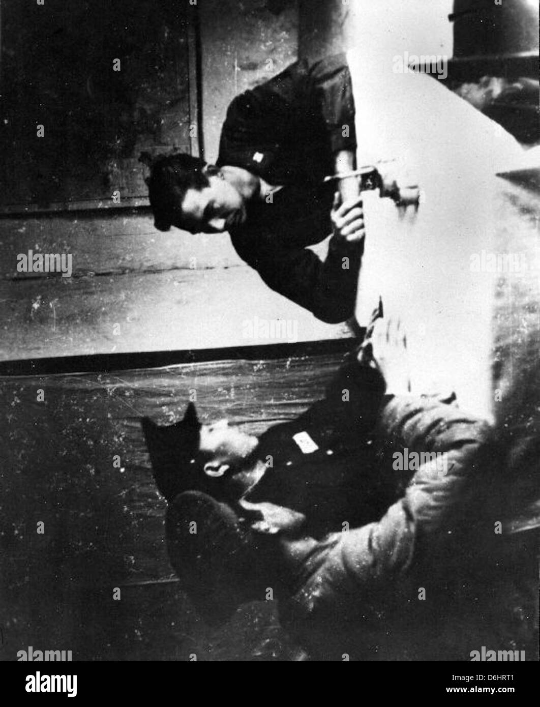 Harold Fischer, un as renommé de la guerre de Corée, a gagné le surnom de 'Paper Tiger' pour ses remarquables réalisations au combat aérien. Ses contributions aux tactiques de combat aérien furent importantes pendant la guerre. Banque D'Images