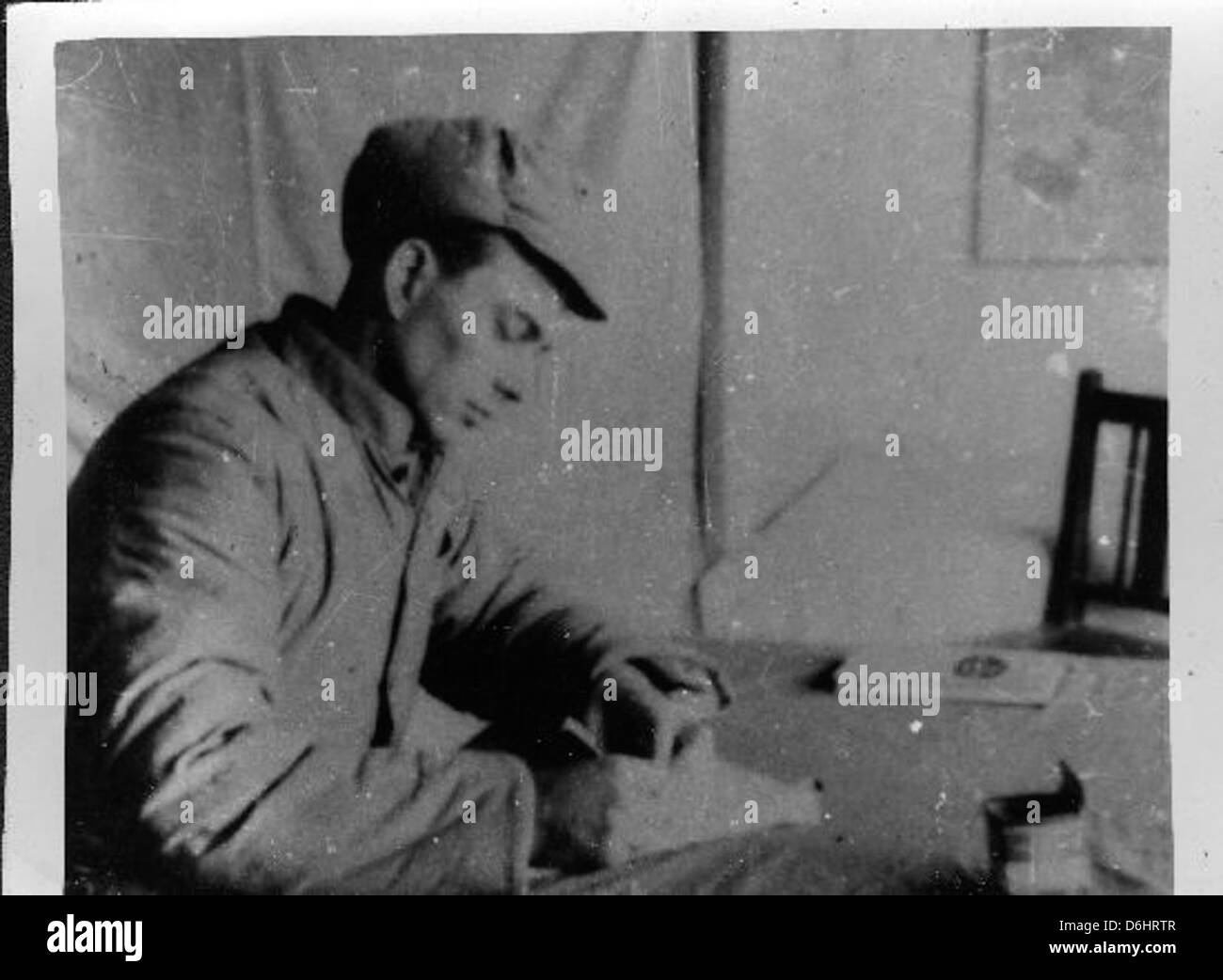 Harold Fischer était un pilote de l'US Air Force pendant la guerre de Corée, connu pour son rôle dans l'escadron 'Paper Tiger'. Il est reconnu pour sa contribution au combat aérien pendant le conflit. Banque D'Images