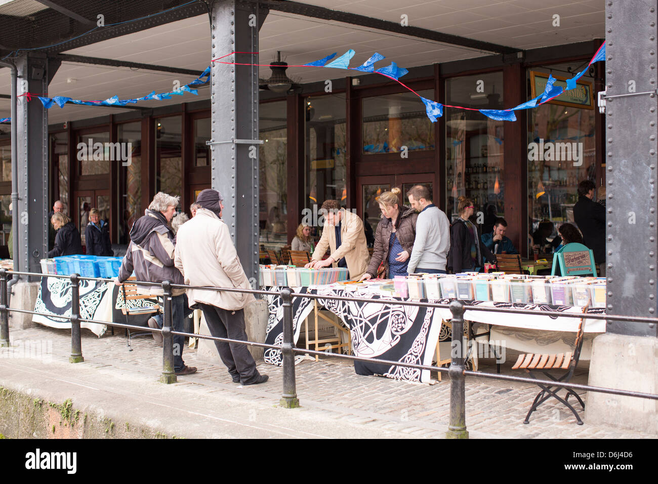 Marché d'Harbourside de Bristol, Angleterre, Royaume-Uni Banque D'Images