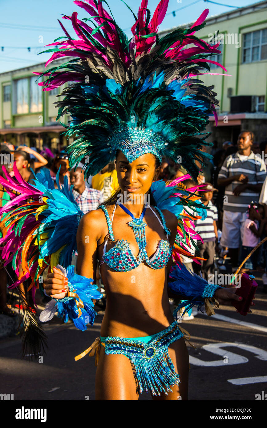 Carnaval à Basseterre, Saint Kitts, Saint Kitts et Nevis, Iles sous le vent, Antilles, Caraïbes, Amérique Centrale Banque D'Images