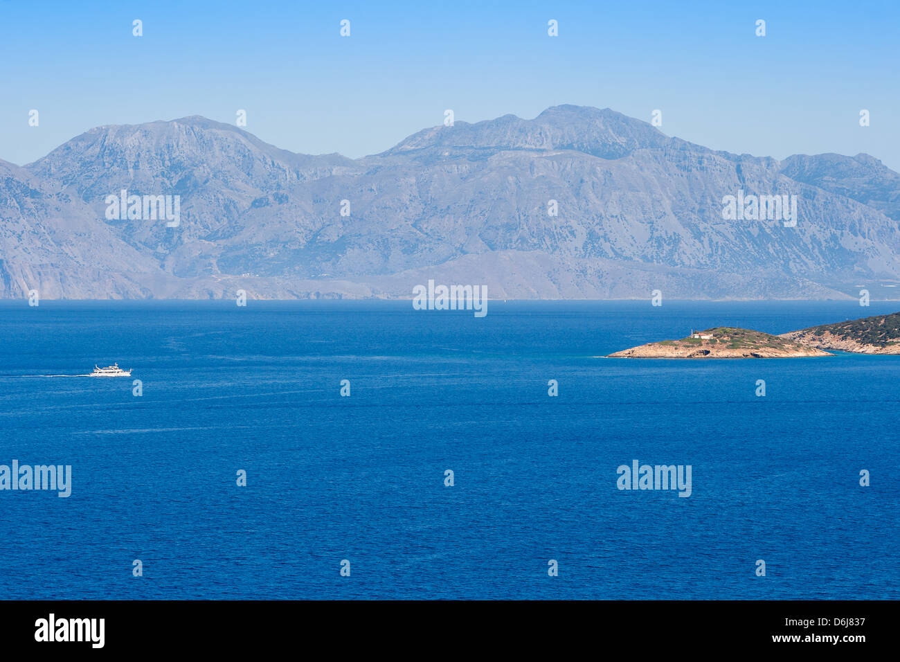 La baie de Mirabello. Crète, Grèce Banque D'Images