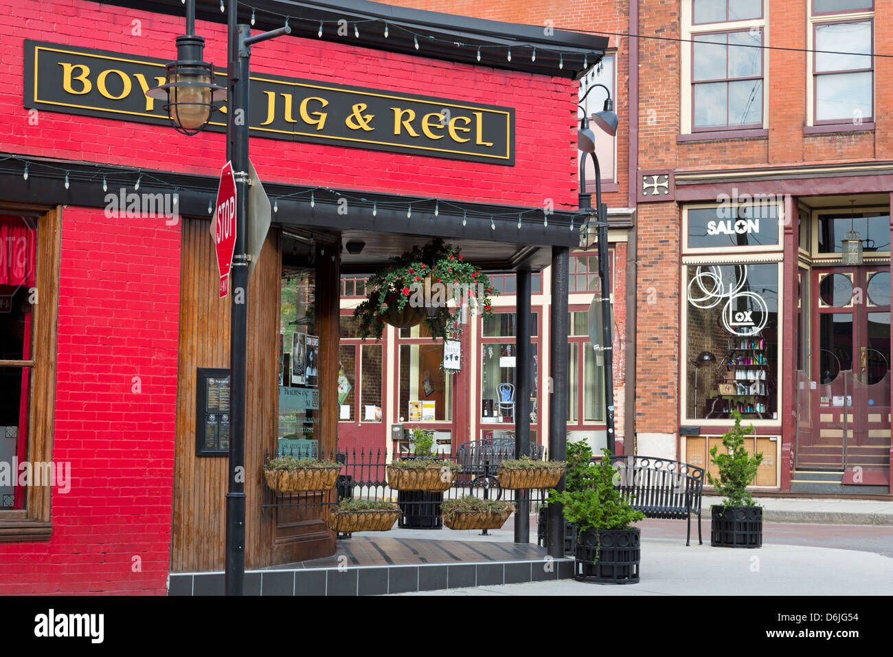 Pub écossais dans le vieux centre-ville, Knoxville, Tennessee, États-Unis d'Amérique, Amérique du Nord Banque D'Images
