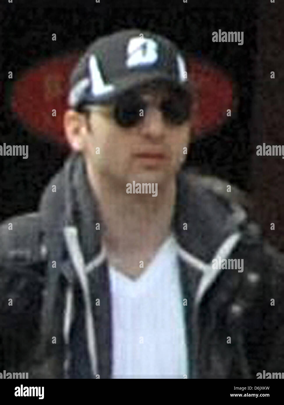 Boston, USA. 19 avril 2013. Boston bomb suspects des images tirées d'images de vidéosurveillance. Photo:FBI Banque D'Images