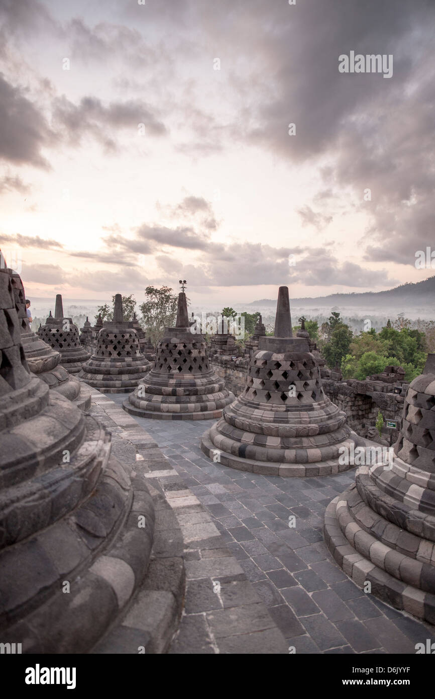 Borobudur, UNESCO World Heritage Site, Java, Indonésie, Asie du Sud, Asie Banque D'Images