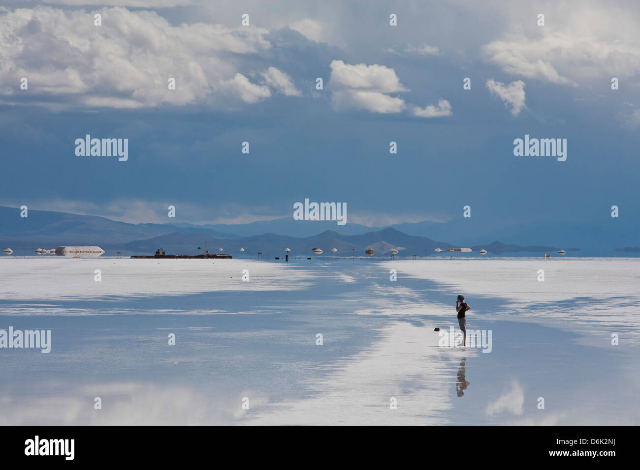 Salinas Grandes, Province de Jujuy, Argentine, Amérique du Sud Banque D'Images